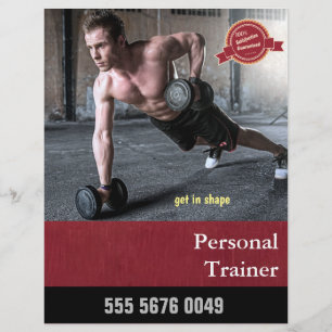 Fitness Trainer Business Advertising Flyer