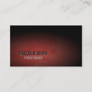 Fitness Trainer Business Card Sportdarm Grunge Visitenkarte