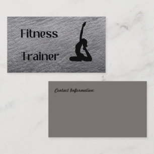 Fitness Trainer Business Card Visitenkarte