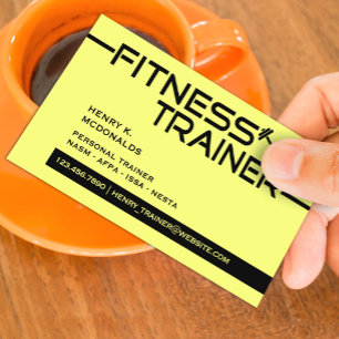 Fitness Trainer Business Card Visitenkarte