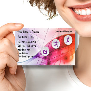 Fitness Trainer Business Cards Visitenkarte
