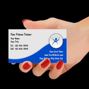 Fitness Trainer Business Cards Visitenkarte