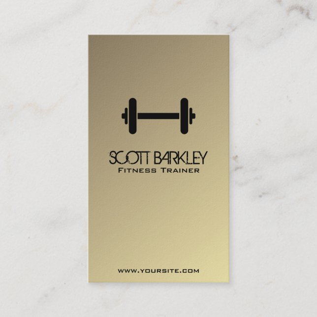 Fitness-Trainer - Geschäfts-Karten Visitenkarte (Vorderseite)