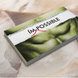 Fitness Trainer Ich bin möglich Beruflich Visitenkarte