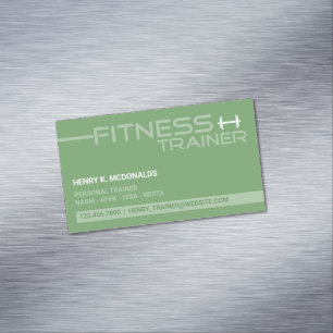 Fitness Trainer Magnetische Visitenkarte