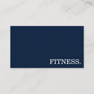Fitness Trainer Minimal Visitenkarte