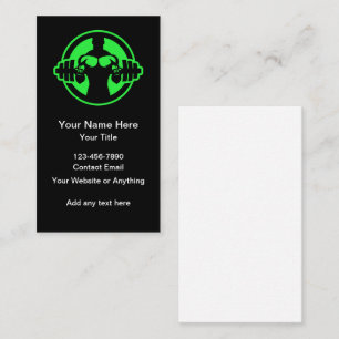 Fitness Trainer und Coach Business Cards Visitenkarte