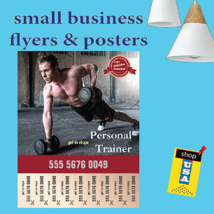 Fitness-Trainer-Werbung Flyer