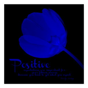 Fitness-Tulpe-blaues positives Plakat Poster