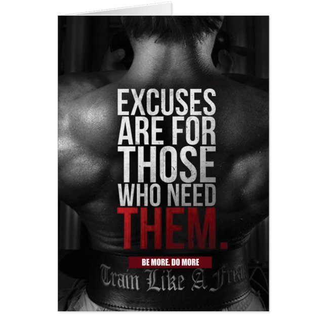 Fitness und Bodybuilding Motivation (Vorne)