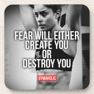 Fitness und Bodybuilding Motivation Getränkeuntersetzer