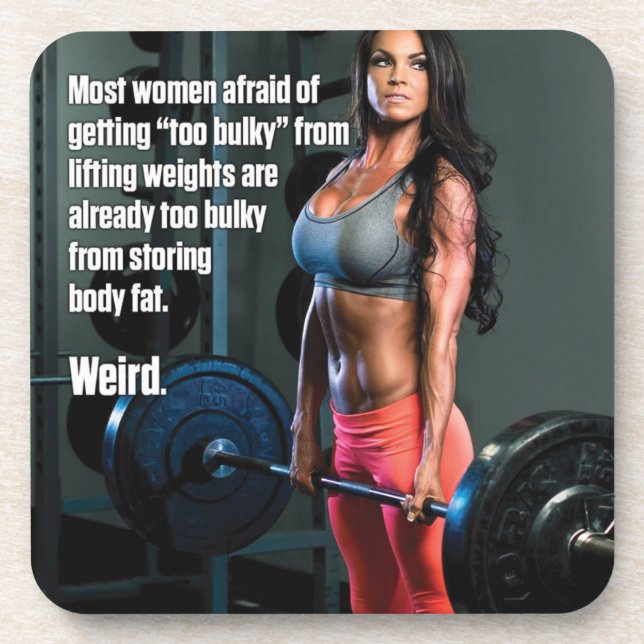 Fitness und Bodybuilding Motivation Getränkeuntersetzer (Vorderseite)