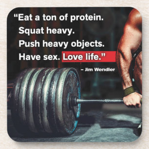 Fitness und Bodybuilding Motivation Getränkeuntersetzer