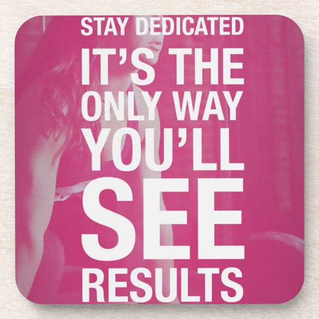 Fitness und Bodybuilding Motivation Untersetzer (Vorderseite)