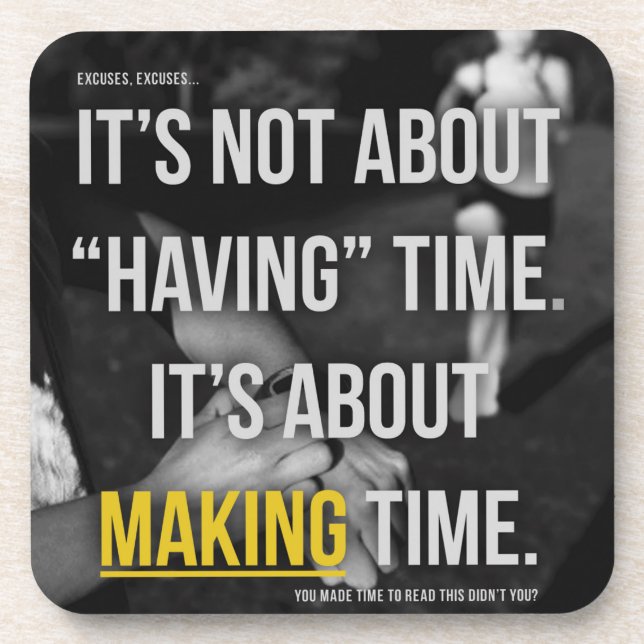 Fitness und Bodybuilding Motivation Untersetzer (Vorderseite)