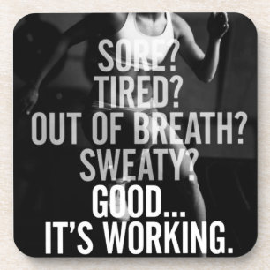 Fitness und Bodybuilding Motivation Untersetzer