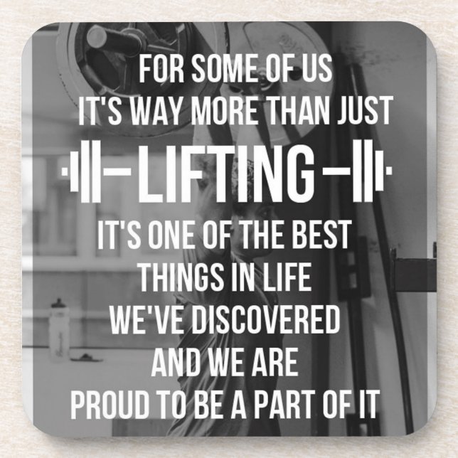 Fitness und Bodybuilding Motivation Untersetzer (Vorderseite)