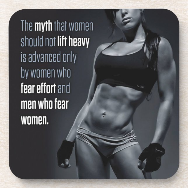 Fitness und Bodybuilding Motivation Untersetzer (Vorderseite)