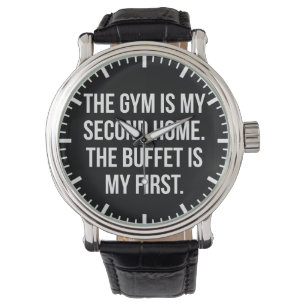 Fitness und Buffet ist meine Zuhause, Bulking - Fu Armbanduhr