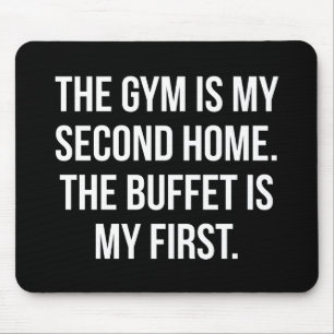 Fitness und Buffet ist meine Zuhause, Bulking - Fu Mousepad