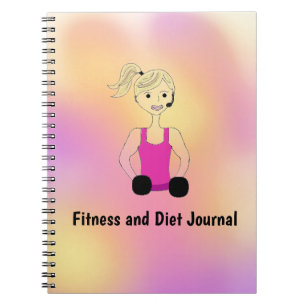 Fitness- und Diät-Tagebuch Notizblock