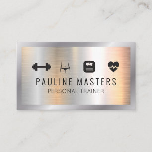 Fitness und Ernährung   Personal Trainer Terminkarte