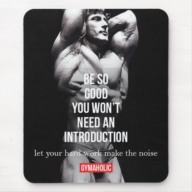 Fitness und Fitness Motivation - Bodybuilding, Hef Mousepad (Vorne)