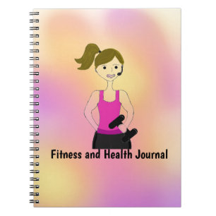 Fitness- und Gesundheitsjournal Notizblock