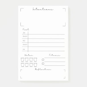 Fitness und Gesundheitsüberwachung Post-it Klebezettel