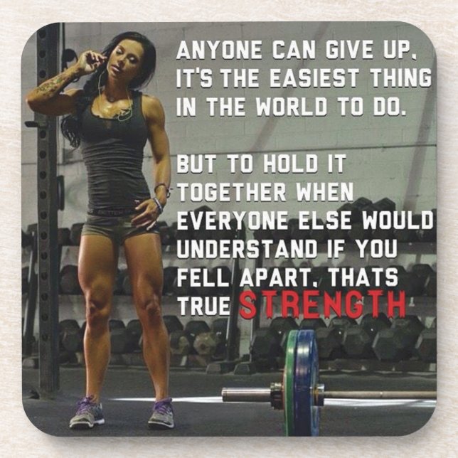 Fitness und Gymnastik Untersetzer (Vorderseite)