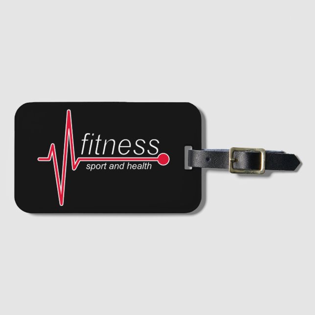 Fitness und Sport Gepäckanhänger (Vorderseite (Horizontal))