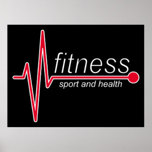 Fitness und Sport Poster