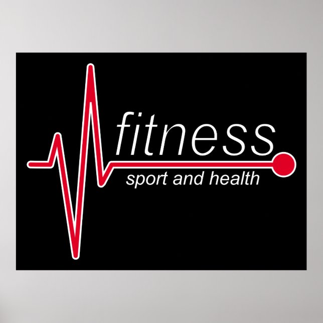 Fitness und Sport Poster (Vorne)