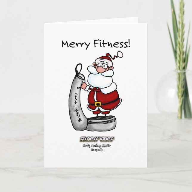 Fitness vibes card feiertagskarte (Vorderseite)