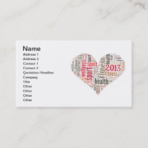 Fitness Visitenkarte