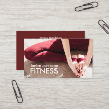 Fitness-Visitenkarten für Frauen