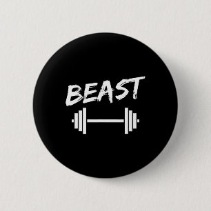 Fitness von Beast Pater Son Bodybuilding Matching Button