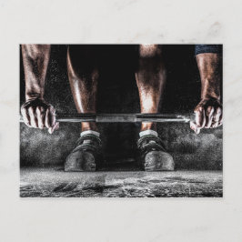 Fitness Weightlift GYM Workout Postkarte