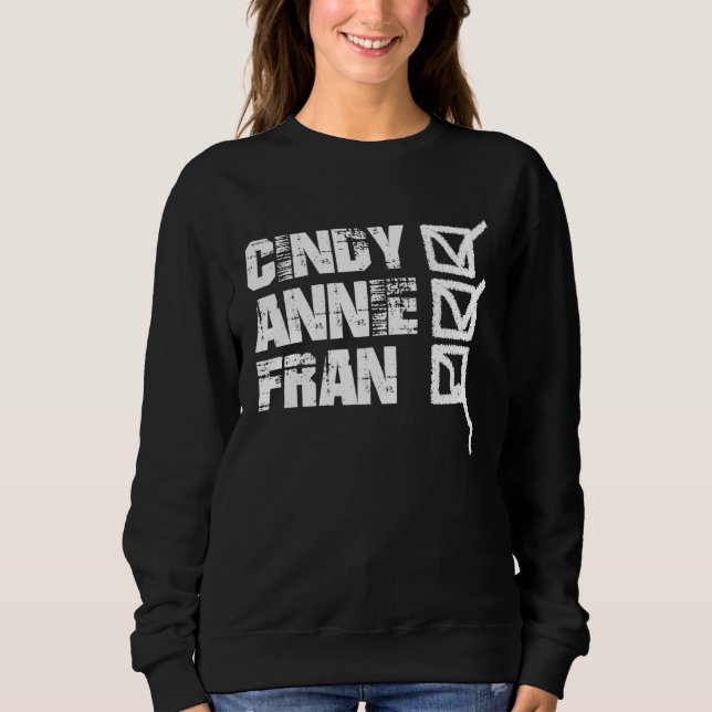 Fitness WOD Cindy Annie Fran Workout Sweatshirt (Vorderseite)