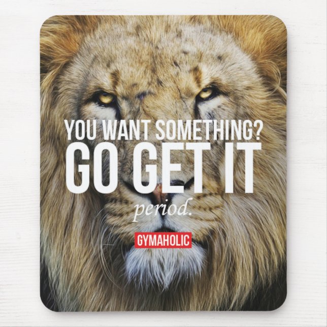 Fitness Workout Gym Motivation Mousepad (Vorne)