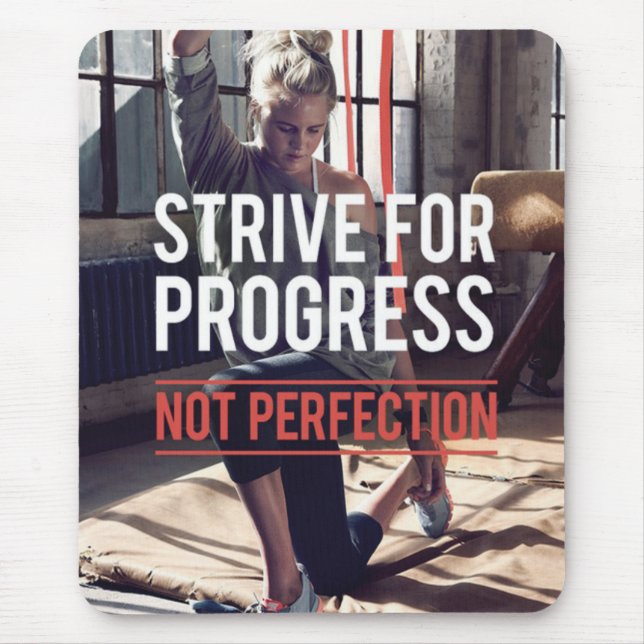 Fitness Workout Gym Motivation Mousepad (Vorne)