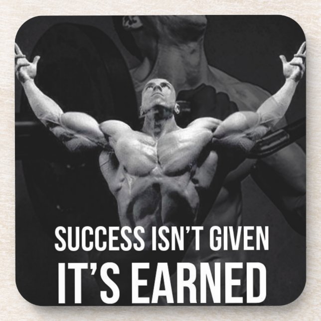 Fitness Workout Gym Motivation Untersetzer (Vorderseite)