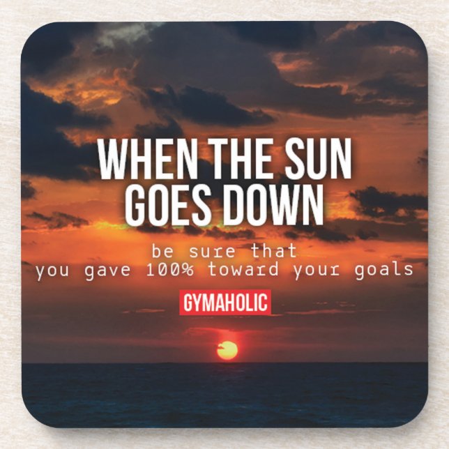 Fitness Workout Gym Motivation Untersetzer (Vorderseite)