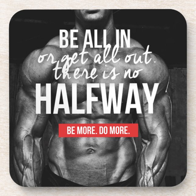 Fitness Workout Gym Motivation Untersetzer (Vorderseite)