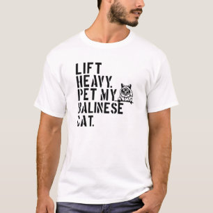 Fitness Workout - Heavy Pet Meine balinesische Kat T-Shirt