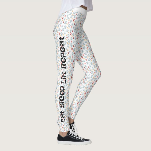 Fitness Workout Paw Print Leggings (Rechts)