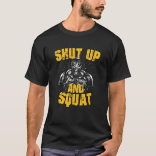 Fitness-Zitat Bodybuilding halt den Mund und mach T-Shirt