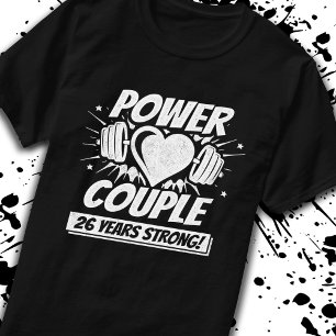 Fitness zum 26. Jubiläum 26 Jahre stark T-Shirt