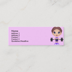 fitnessbuddie, Name, Mini Visitenkarte
