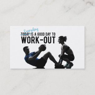 Fitnessgeschäftskarte Visitenkarte